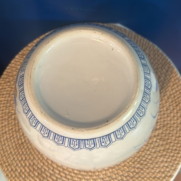 Vintage Oriental Style Hand Painted Pink Blossom Chinoiserie Porcelain Vase 10” - Picture 6 of 6